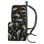 Dancing Skeleton Party Pattern Print Backpack