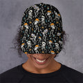 Dancing Skeleton Party Pattern Print Baseball Cap