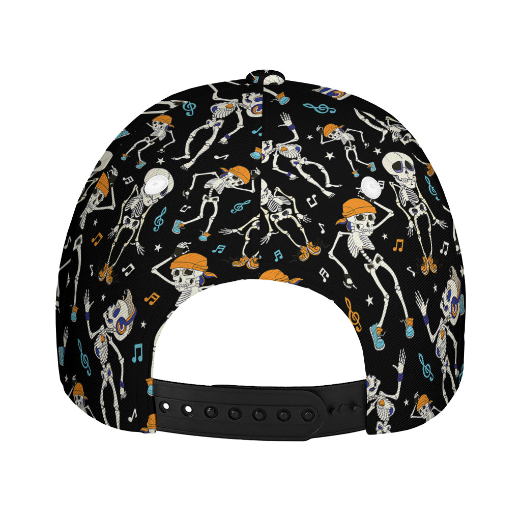 Dancing Skeleton Party Pattern Print Baseball Cap