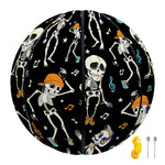Dancing Skeleton Party Pattern Print Basketball