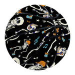 Dancing Skeleton Party Pattern Print Basketball