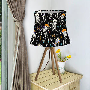 Dancing Skeleton Party Pattern Print Bell Lamp Shade