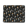 Dancing Skeleton Party Pattern Print Bifold Wallet