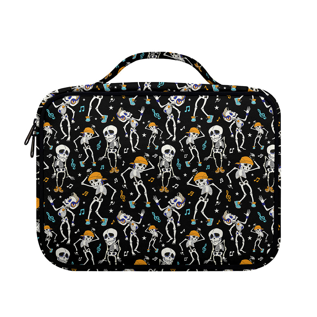 Dancing Skeleton Party Pattern Print Briefcase Bible Bag