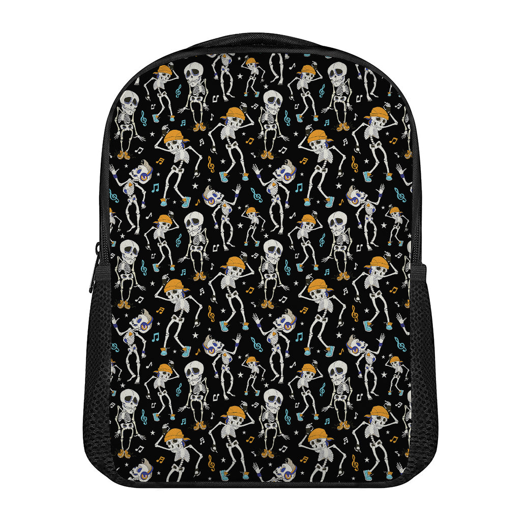 Dancing Skeleton Party Pattern Print Casual Backpack