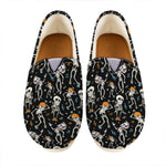 Dancing Skeleton Party Pattern Print Casual Shoes