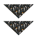 Dancing Skeleton Party Pattern Print Dog Bandana