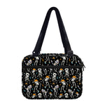 Dancing Skeleton Party Pattern Print Double Strap Bible Bag