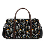 Dancing Skeleton Party Pattern Print Duffle Bag