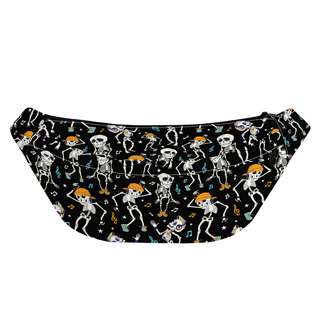 Dancing Skeleton Party Pattern Print Fanny Pack