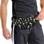Dancing Skeleton Party Pattern Print Fanny Pack