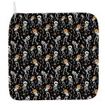 Dancing Skeleton Party Pattern Print Hand Towel
