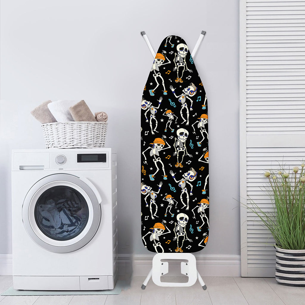 Dancing Skeleton Party Pattern Print Ironing Board Cover