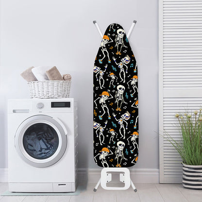 Dancing Skeleton Party Pattern Print Ironing Board Cover