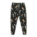 Dancing Skeleton Party Pattern Print Jogger Pants