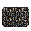 Dancing Skeleton Party Pattern Print Laptop Sleeve