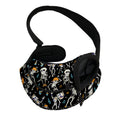 Dancing Skeleton Party Pattern Print Pet Sling Carrier
