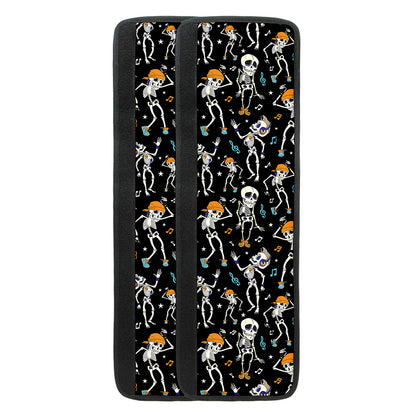 Dancing Skeleton Party Pattern Print Refrigerator Handle Covers