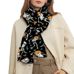 Dancing Skeleton Party Pattern Print Scarf