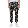 Dancing Skeleton Party Pattern Print Joggers
