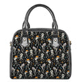 Dancing Skeleton Party Pattern Print Shoulder Handbag