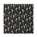 Dancing Skeleton Party Pattern Print Silk Bandana