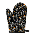 Dancing Skeleton Party Pattern Print Single Oven Mitt