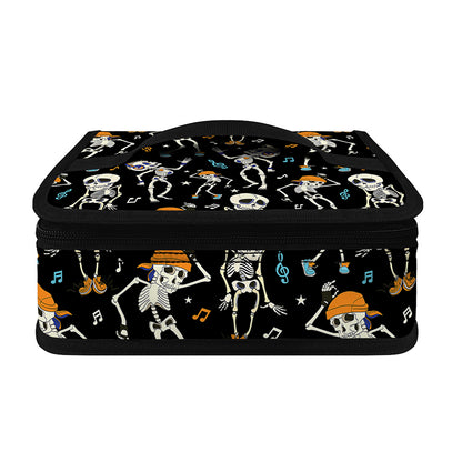 Dancing Skeleton Party Pattern Print Small Lunch Bag