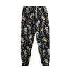 Dancing Skeleton Party Pattern Print Sweatpants