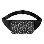 Dancing Skeleton Party Pattern Print Waist Bag
