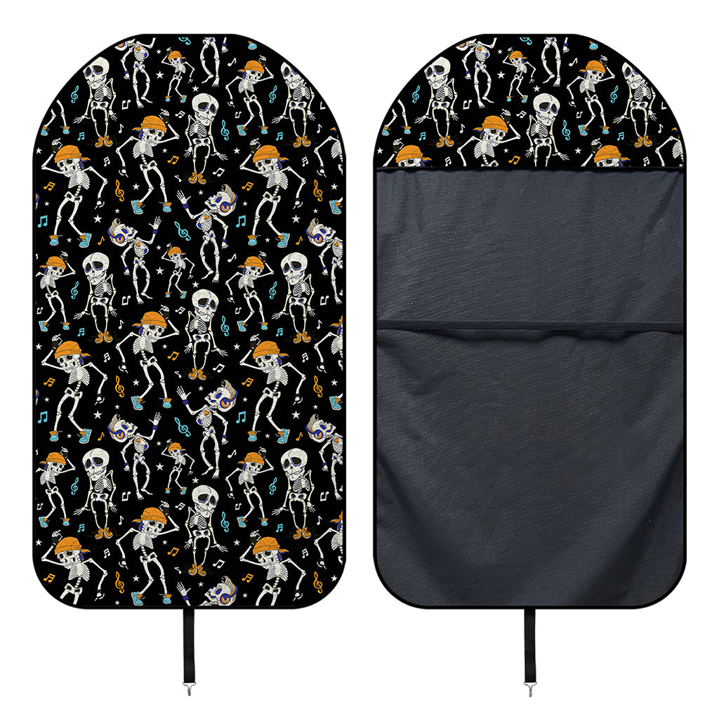 Dancing Skeleton Party Pattern Print Waterproof Car Seat Cover