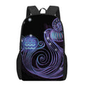 Dark Aquarius Zodiac Sign Print 17 Inch Backpack