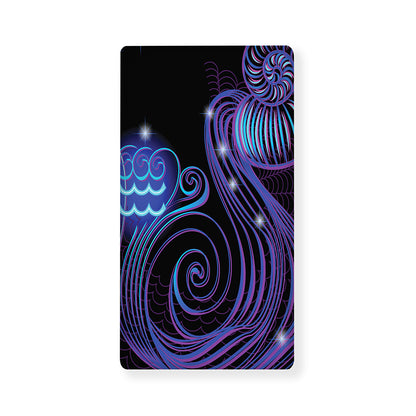 Dark Aquarius Zodiac Sign Print Baby Crib Sheet