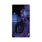 Dark Aquarius Zodiac Sign Print Baby Crib Sheet