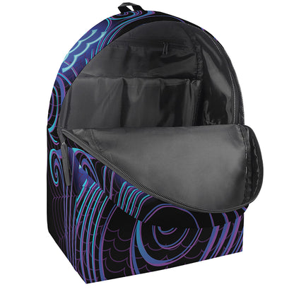 Dark Aquarius Zodiac Sign Print Backpack