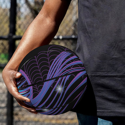 Dark Aquarius Zodiac Sign Print Basketball