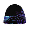 Dark Aquarius Zodiac Sign Print Beanie