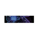 Dark Aquarius Zodiac Sign Print Bed Runner