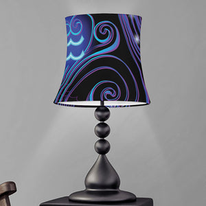 Dark Aquarius Zodiac Sign Print Bell Lamp Shade