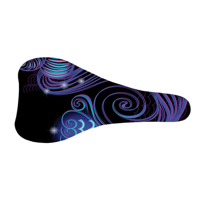 Dark Aquarius Zodiac Sign Print Bicycle Seat Cover