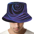 Dark Aquarius Zodiac Sign Print Bucket Hat