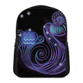 Dark Aquarius Zodiac Sign Print Casual Backpack