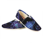 Dark Aquarius Zodiac Sign Print Casual Shoes