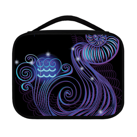 Dark Aquarius Zodiac Sign Print Classic Bible Case