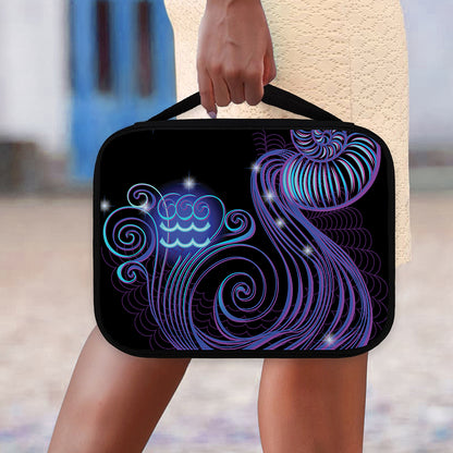 Dark Aquarius Zodiac Sign Print Classic Bible Case