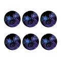 Dark Aquarius Zodiac Sign Print Coaster Set
