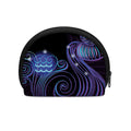 Dark Aquarius Zodiac Sign Print Coin Purse