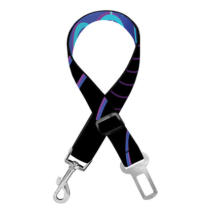 Dark Aquarius Zodiac Sign Print Dog Seat Belt