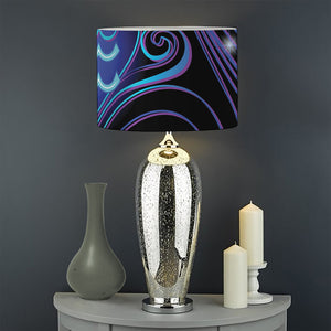 Dark Aquarius Zodiac Sign Print Drum Lamp Shade