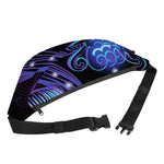 Dark Aquarius Zodiac Sign Print Fanny Pack